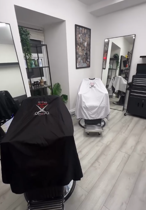 Barber shop interior in Headford, Galway